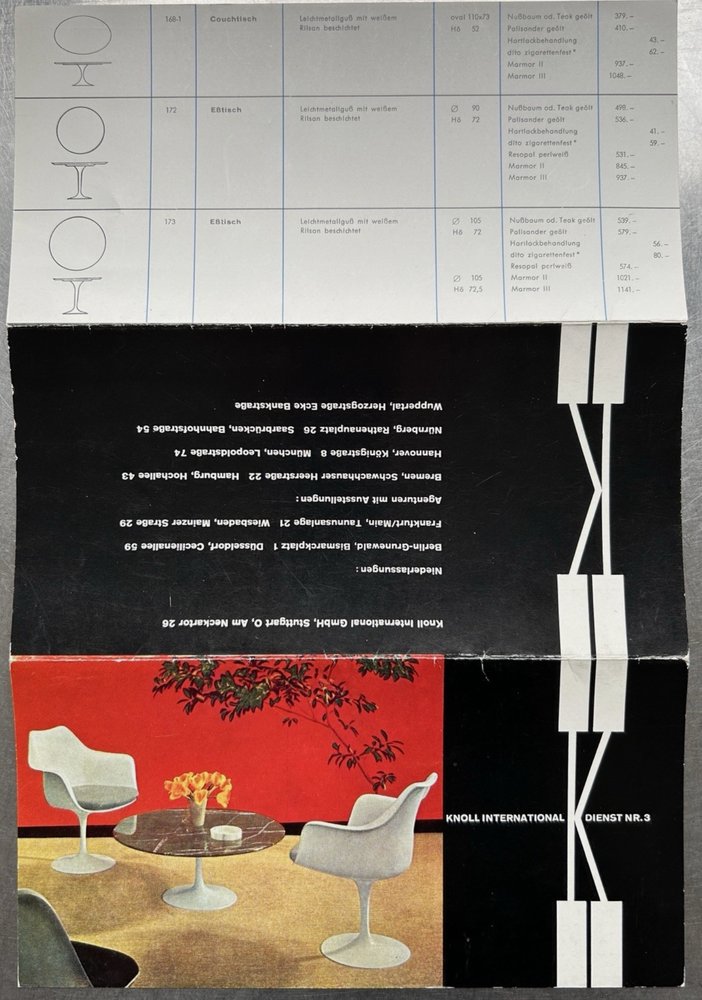 Set von 2 Vintage Beistelltische Tulip von Eero Saarinen für Knoll International