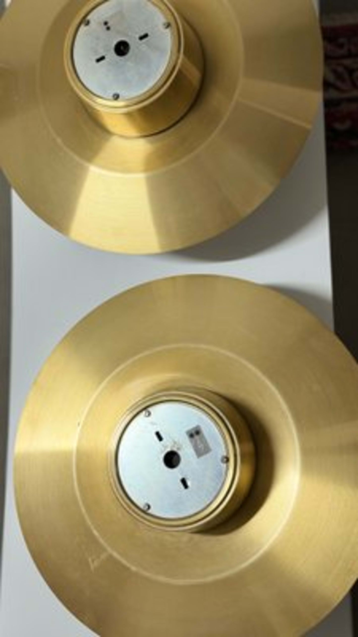 Vintage Deckenleuchte Verona von Svend Middelboe für Nordisk Solar Set von 2 Messing