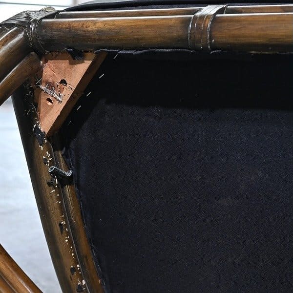 Vintage Loungechair von Maitland-Smith mit Messing-Details