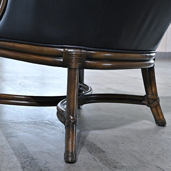 Vintage Loungechair von Maitland-Smith mit Messing-Details