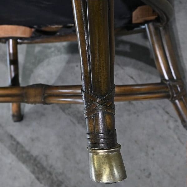 Vintage Loungechair von Maitland-Smith mit Messing-Details