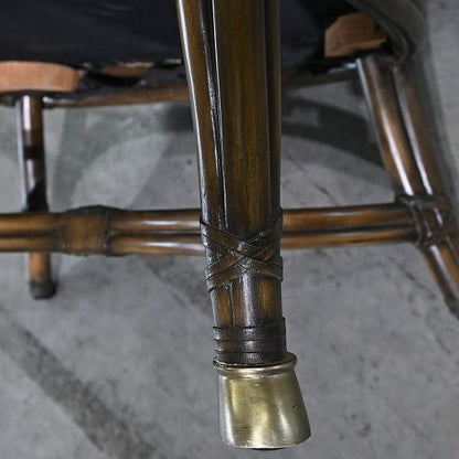 Vintage Loungechair von Maitland-Smith mit Messing-Details