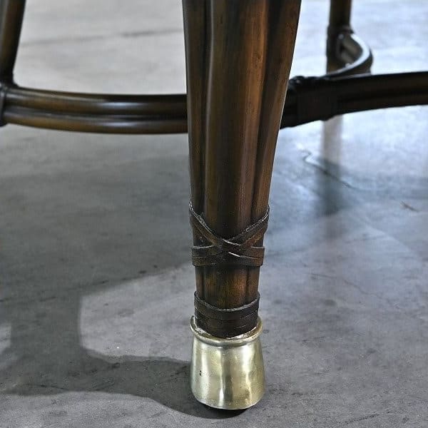 Vintage Loungechair von Maitland-Smith mit Messing-Details
