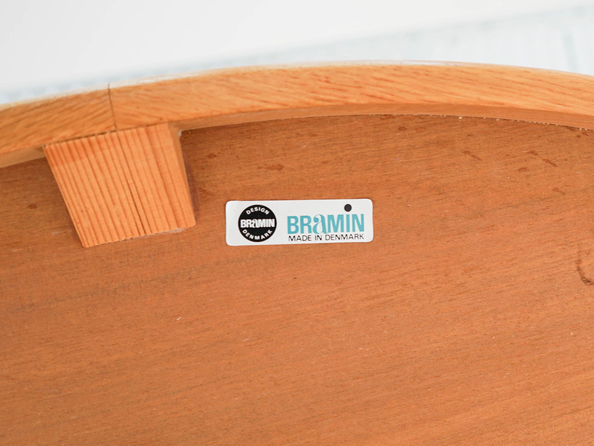 Vintage Ausziehtisch Eiche rund von Bramin, Mid-Century