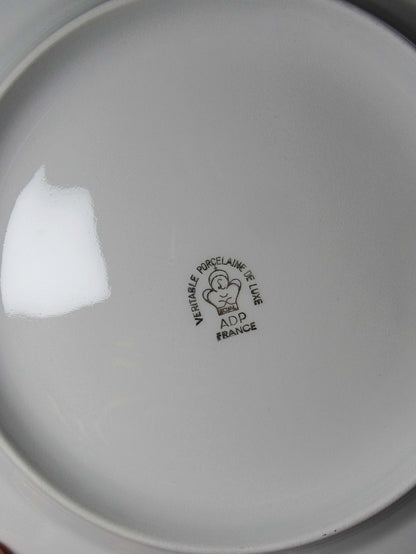 Set von 6 Vintage Teller ADP Royal Limoges mit Golddekor