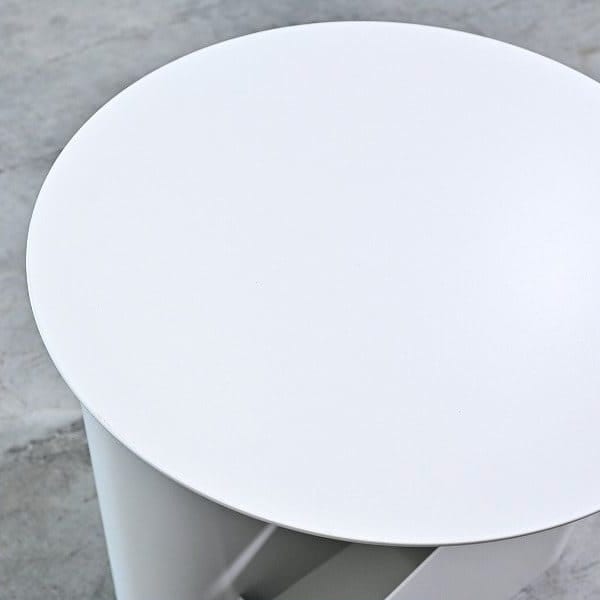 Vintage Beistelltisch Sentrum von Schmahl+Schnippering für WOUD, S-förmiges Magazinfach