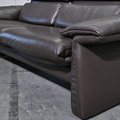 Vintage Sofa LUGANO von erpo, 2-Sitzer, verstellbar, Leder