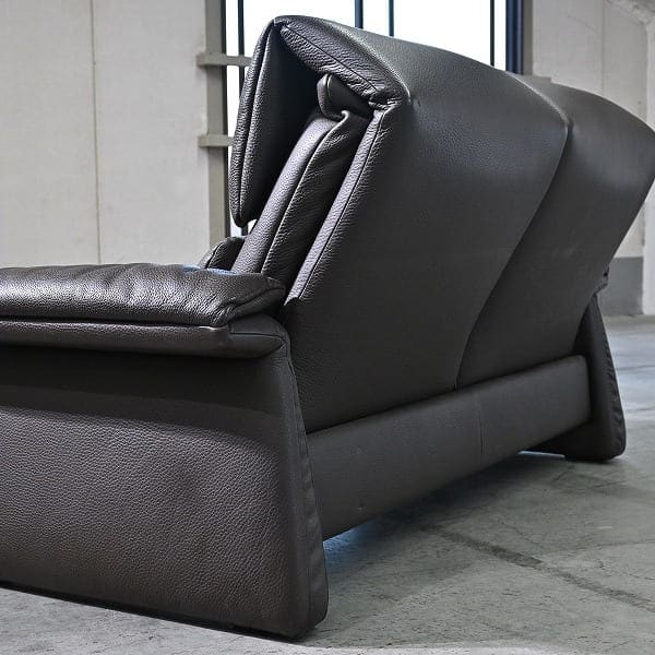 Vintage Sofa LUGANO von erpo, 2-Sitzer, verstellbar, Leder