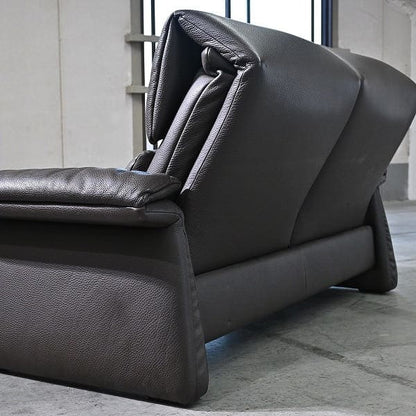 Vintage Sofa LUGANO von erpo, 2-Sitzer, verstellbar, Leder