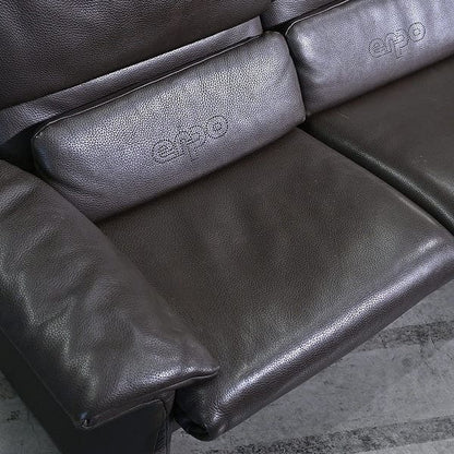 Vintage Sofa LUGANO von erpo, 2-Sitzer, verstellbar, Leder