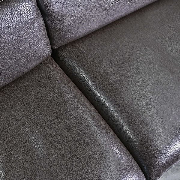 Vintage Sofa LUGANO von erpo, 2-Sitzer, verstellbar, Leder
