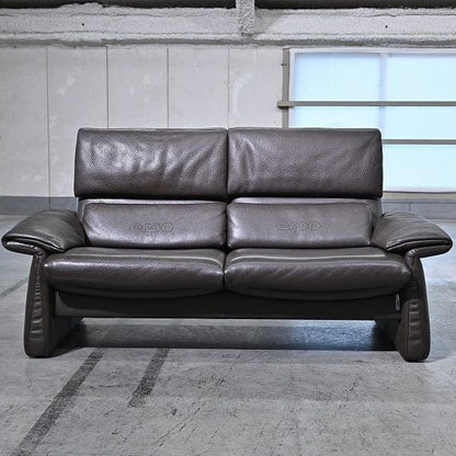 Vintage Sofa LUGANO von erpo, 2-Sitzer, verstellbar, Leder