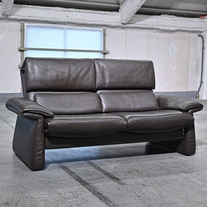 Vintage Sofa LUGANO von erpo, 2-Sitzer, verstellbar, Leder