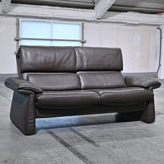 Vintage Sofa LUGANO von erpo, 2-Sitzer, verstellbar, Leder