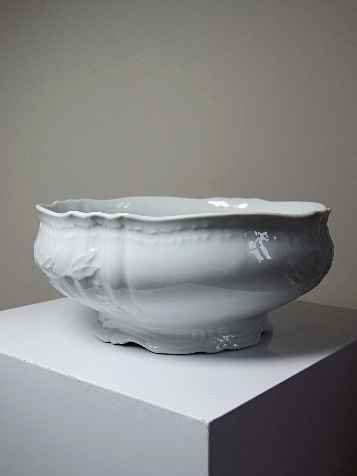 Vintage Salatschüssel "Louvre", Bernardaud zugeschrieben, Limoges Porzellan