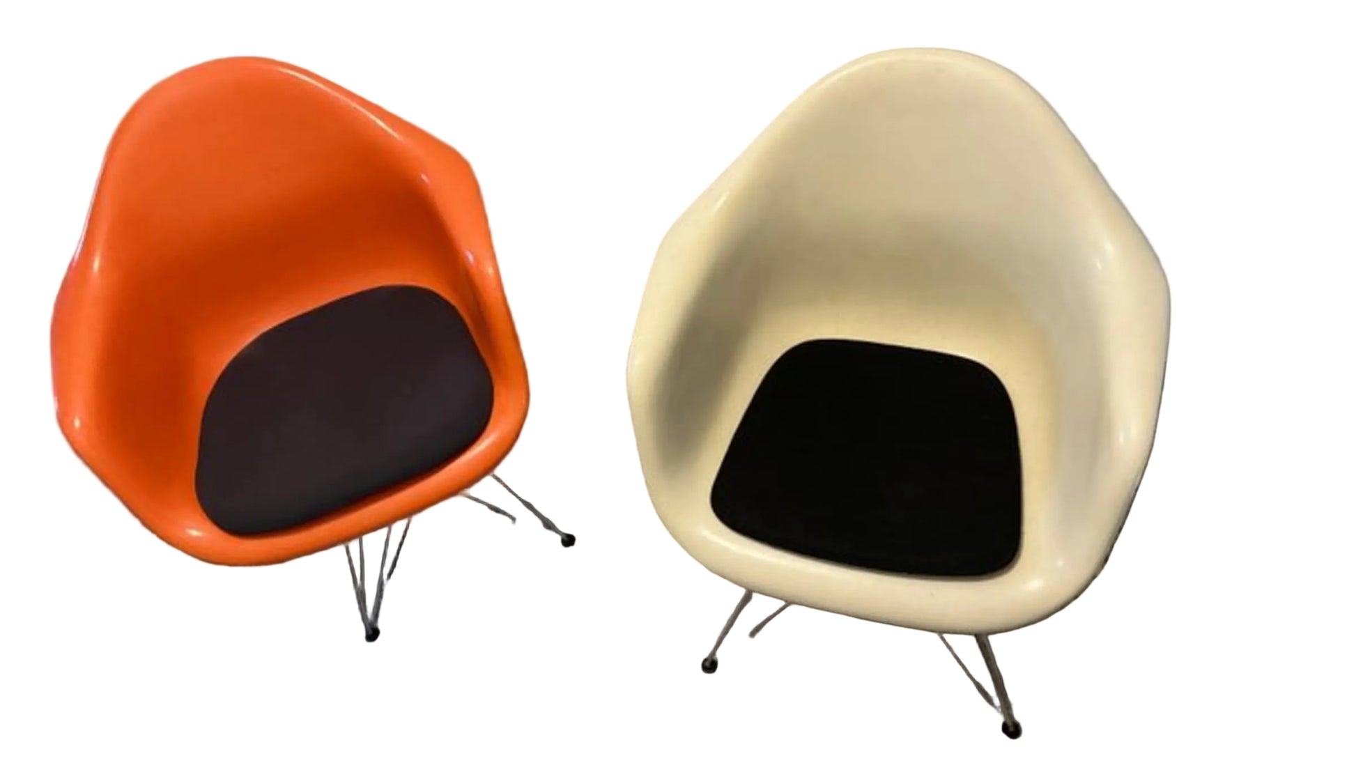 Vintage DAR Armlehnstuhl von Charles und Ray Eames für Herman Miller Set von 2