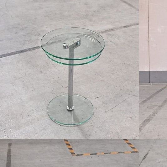 Vintage Beistelltisch von Ronald Schmitt für Ronald Schmitt, Glas, beweglich