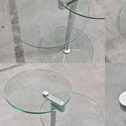 Vintage Beistelltisch von Ronald Schmitt für Ronald Schmitt, Glas, beweglich