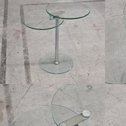 Vintage Beistelltisch von Ronald Schmitt für Ronald Schmitt, Glas, beweglich