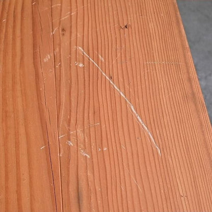 Vintage Esstisch von unbekannt, aus Sugi-Holz, industriell, gebraucht