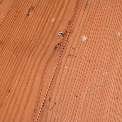 Vintage Esstisch von unbekannt, aus Sugi-Holz, industriell, gebraucht