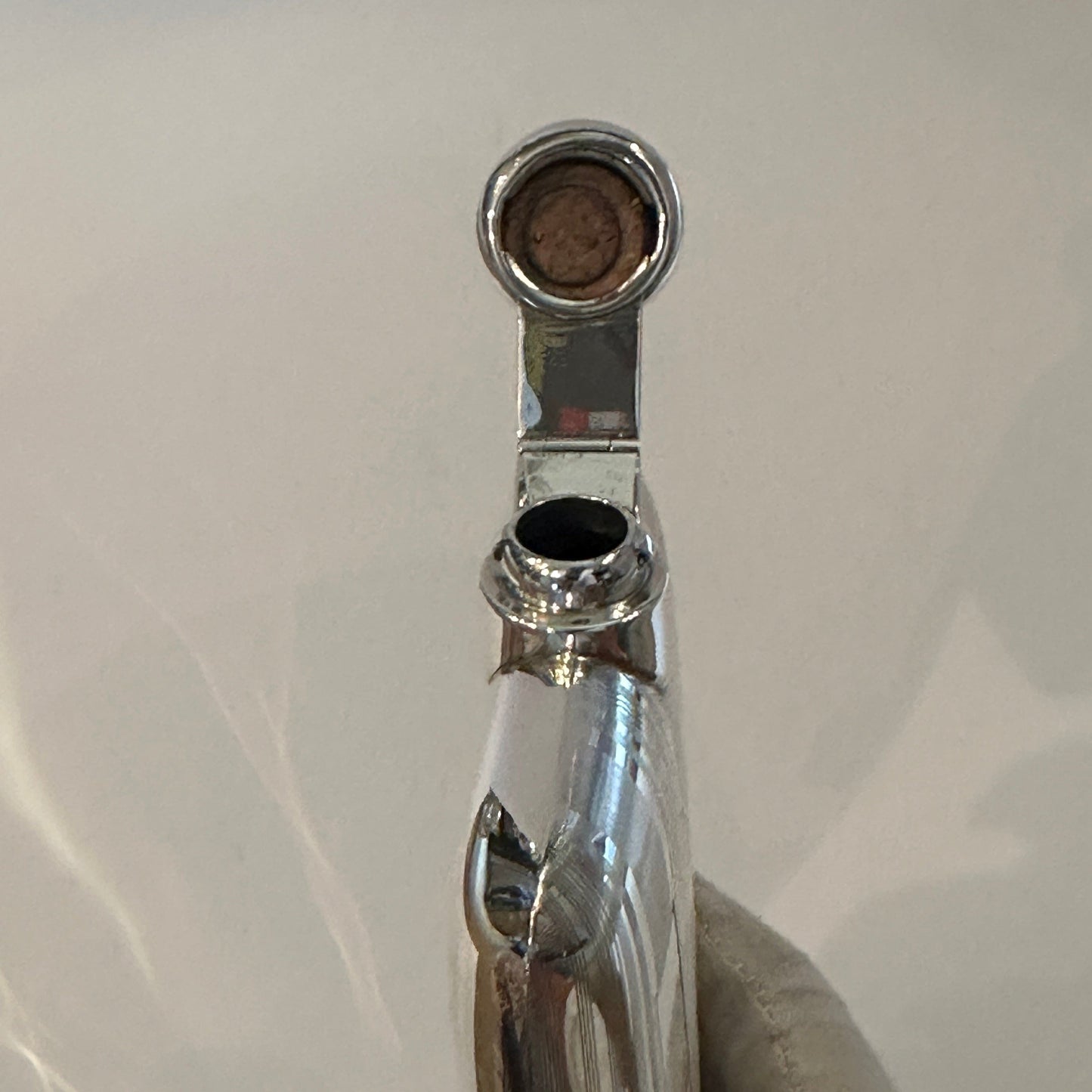 Vintage hip flask sterling silver by Cartier