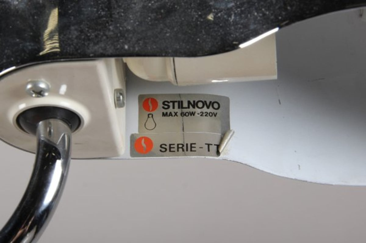 Vintage Schreibtischlampe Topo von Joe Colombo für Stilnovo silber