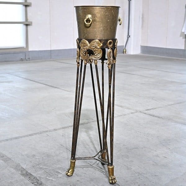Vintage Champagnerkühler von Maitland-Smith mit Löwendekor