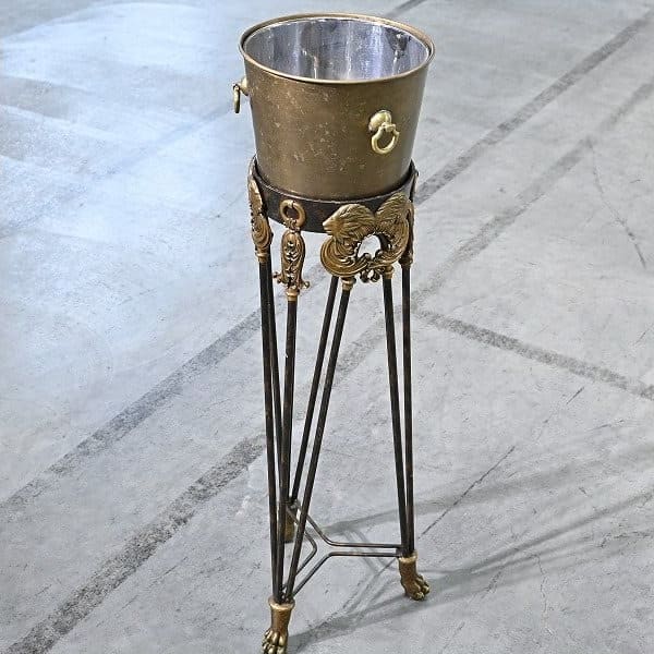Vintage Champagnerkühler von Maitland-Smith mit Löwendekor