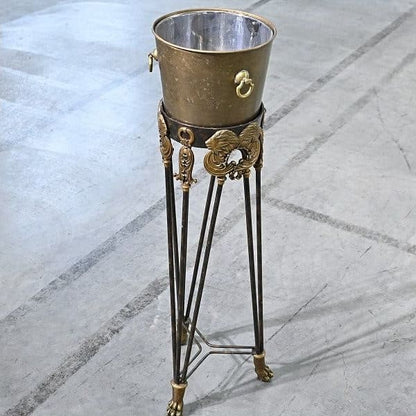 Vintage Champagnerkühler von Maitland-Smith mit Löwendekor