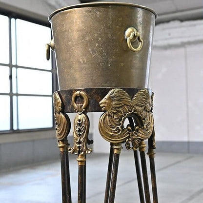 Vintage Champagnerkühler von Maitland-Smith mit Löwendekor