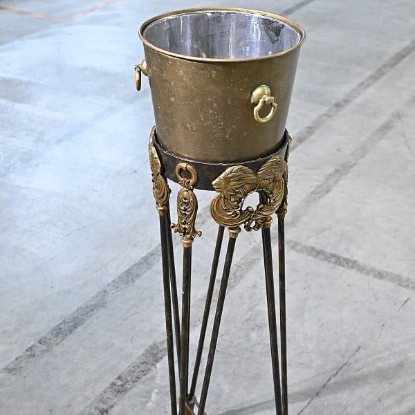 Vintage Champagnerkühler von Maitland-Smith mit Löwendekor