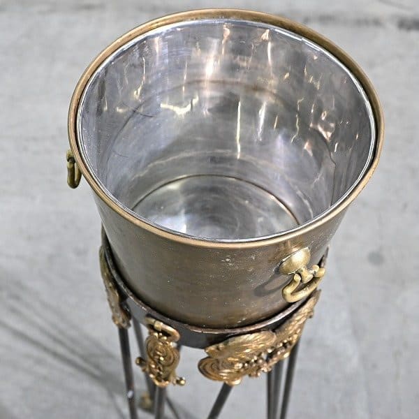 Vintage Champagnerkühler von Maitland-Smith mit Löwendekor