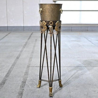 Vintage Champagnerkühler von Maitland-Smith mit Löwendekor
