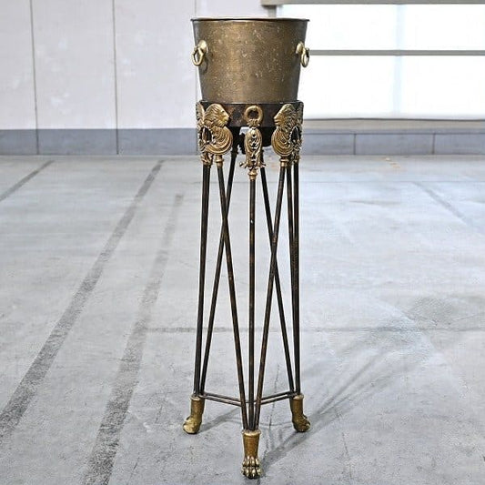 Vintage Champagnerkühler von Maitland-Smith mit Löwendekor