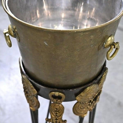 Vintage Champagnerkühler von Maitland-Smith mit Löwendekor