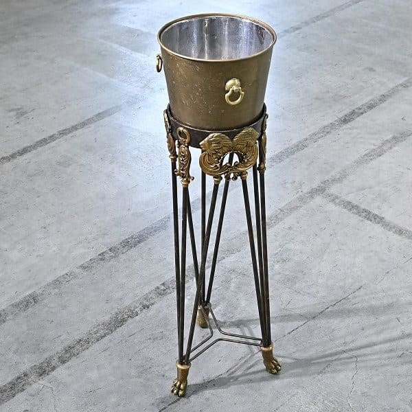 Vintage Champagnerkühler von Maitland-Smith mit Löwendekor