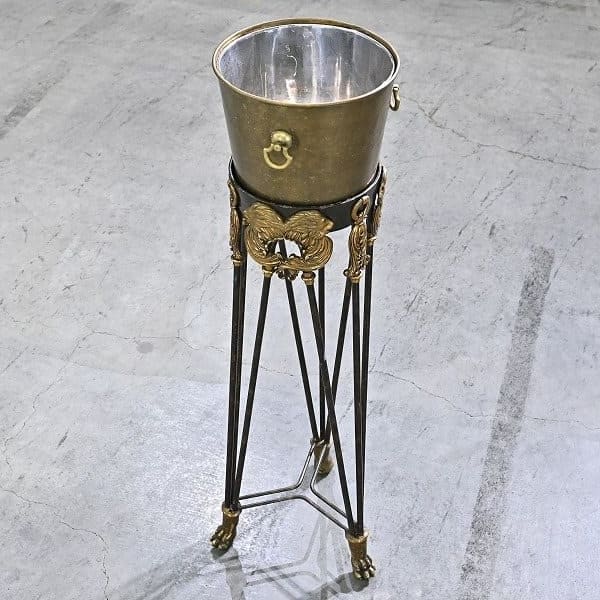 Vintage Champagnerkühler von Maitland-Smith mit Löwendekor