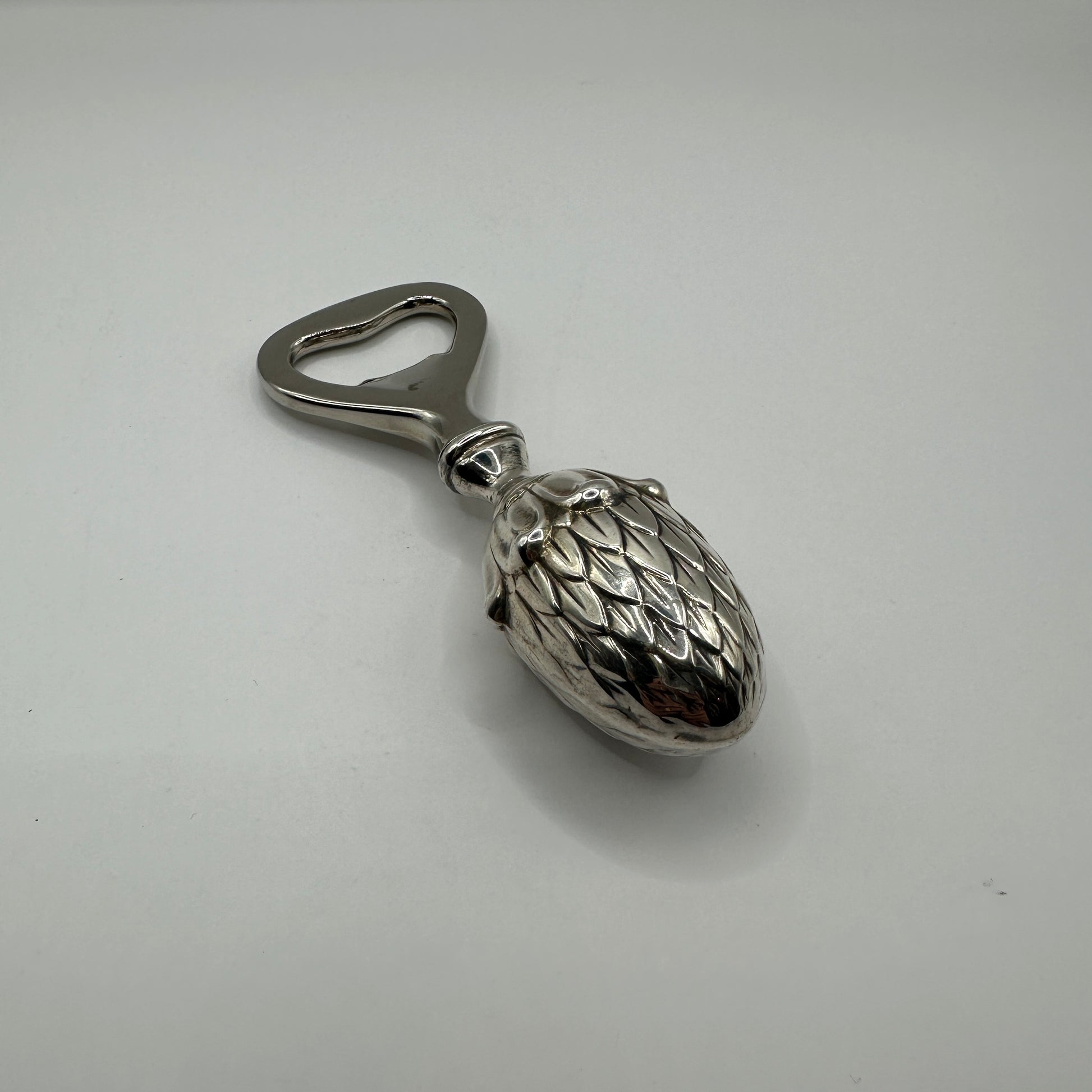 Vintage Flaschenöffner Artischocke 925er Silber massiv gearbeitet