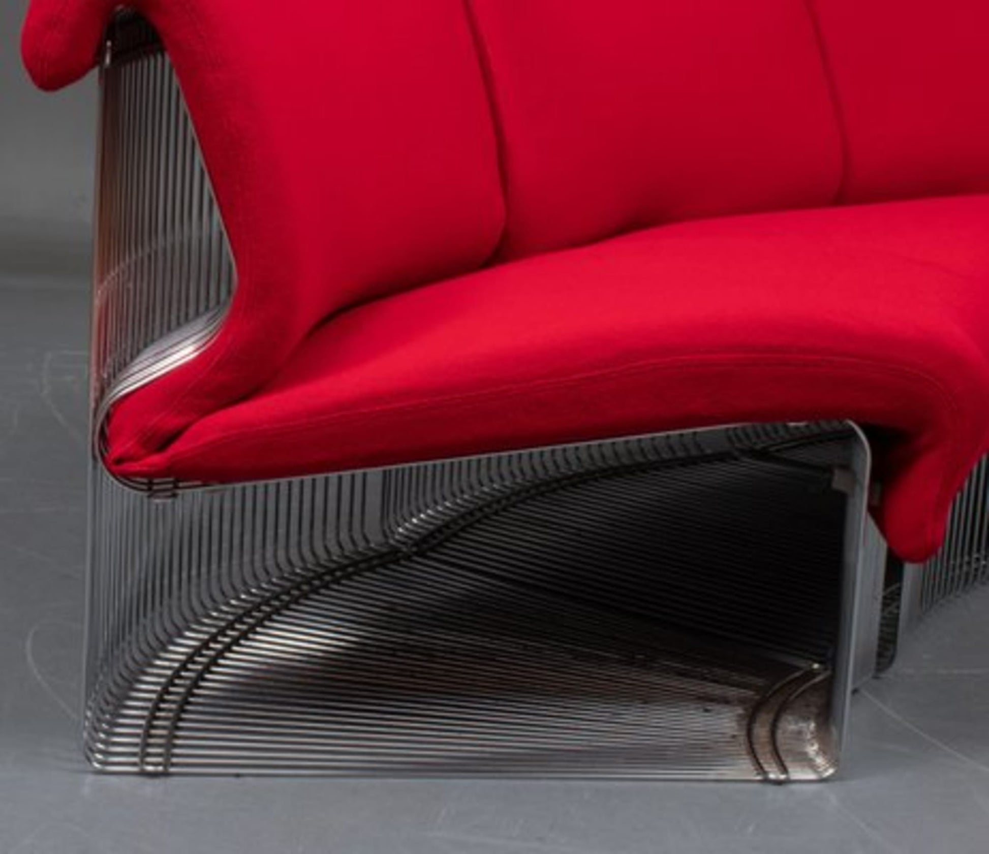 Vintage Lounge-Sessel Pantanova Set von 3 von Verner Panton für Fritz Hansen purpurrot