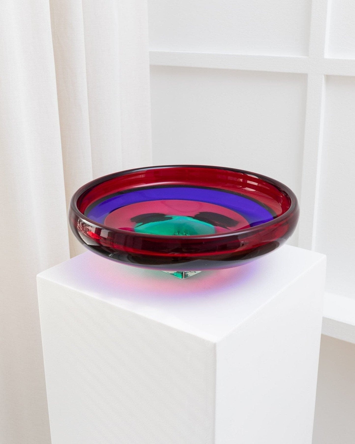 Vintage Schale Murano Glas von Fulvio Bianconi für Gino Mazzega 1960er