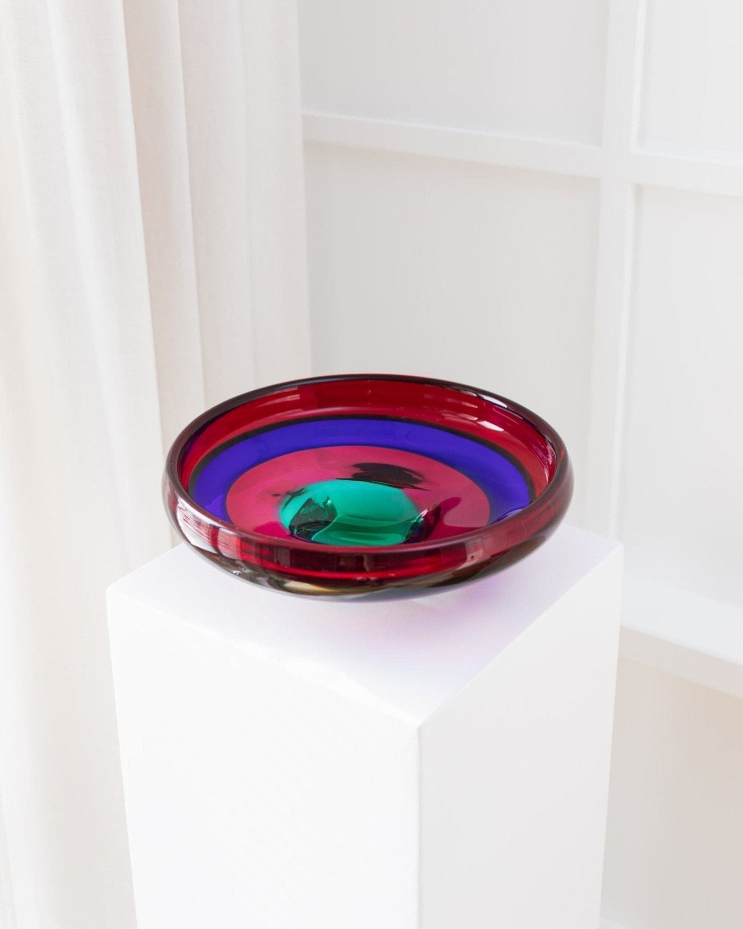 Vintage Schale Murano Glas von Fulvio Bianconi für Gino Mazzega 1960er