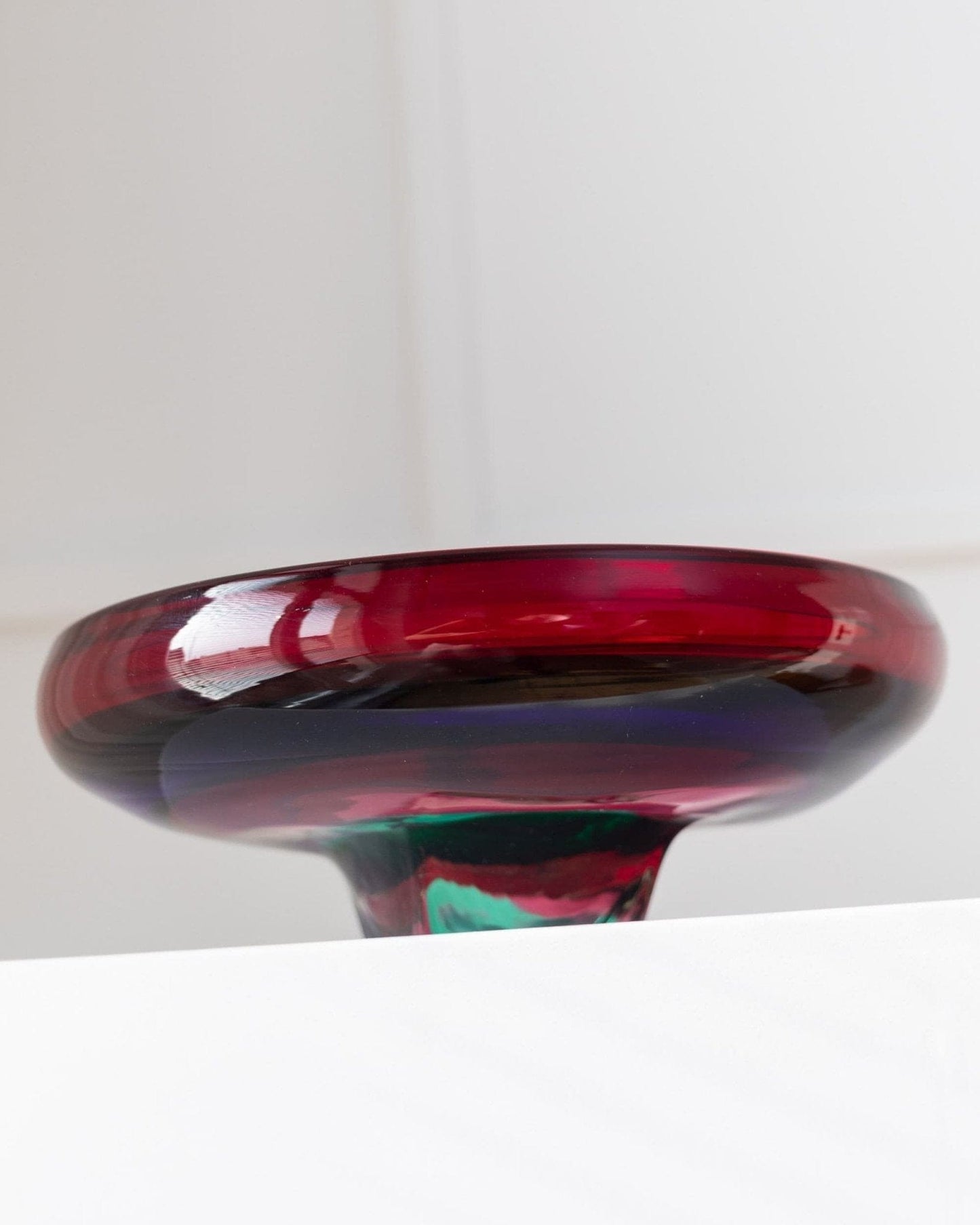 Vintage Schale Murano Glas von Fulvio Bianconi für Gino Mazzega 1960er