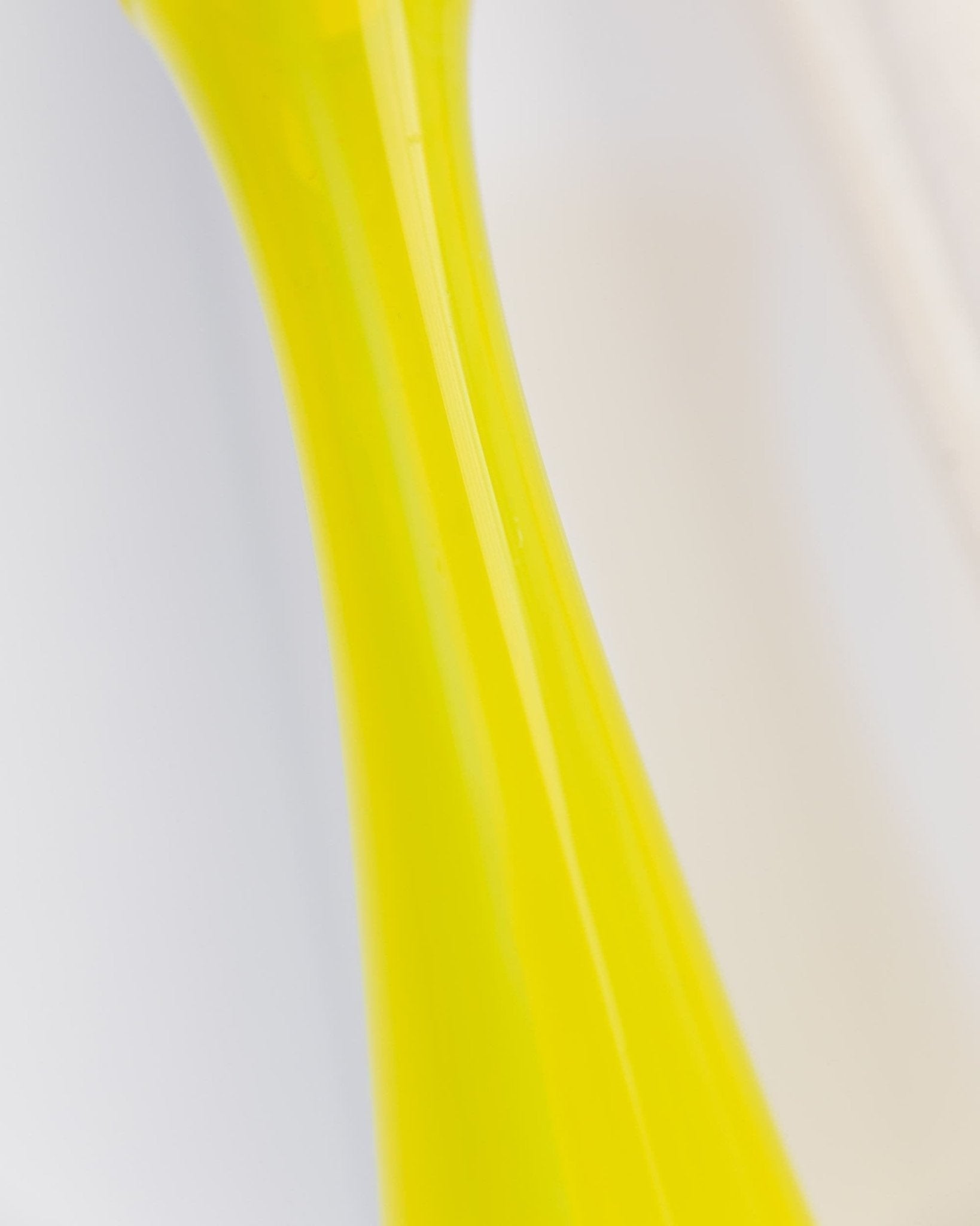 Vintage Murano Glasvase XL in Neongelb, Mid-Century
