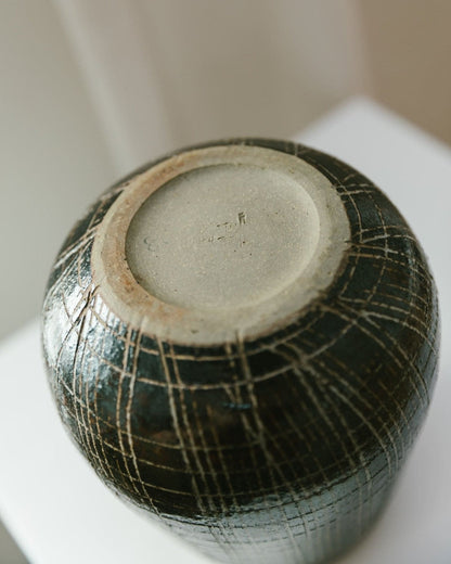 Vintage XL vase by VEB Coswig GDR Mid Century 70s