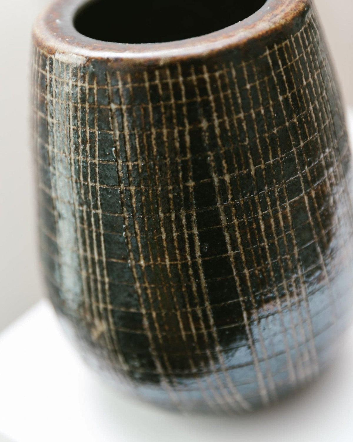Vase XL vintage par VEB Coswig RDA milieu du siècle années 70