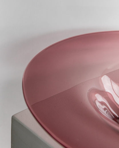 Vintage Schale Murano Glas von Murano für Italien, Beerentöne, 1970er, schwere Ausführung