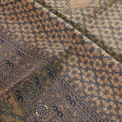 Vintage Teppich Medaillonmuster handgeknüpft aus Pakistan aus Wolle