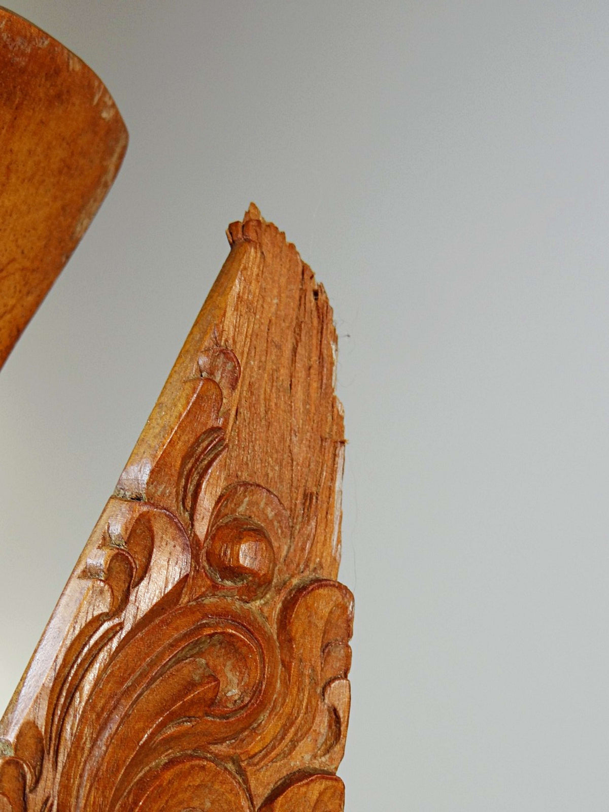 Vintage Wandmaske 'Barong' aus Holz, Bali handgeschnitzt