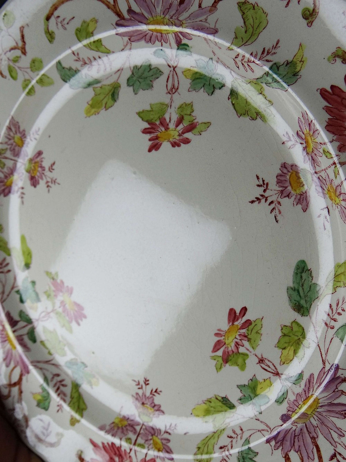 Set von 4 Vintage Dessertteller "Pâquerettes" von Longchamp